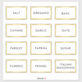 Hedendaags Waterdicht Label voor Spice Jars