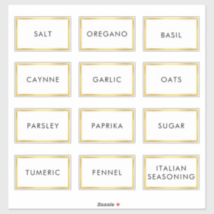 Hedendaags Waterdicht Label voor Spice Jars