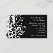 hedendaags zwart en wit zwijn visitekaartje (Achterkant)