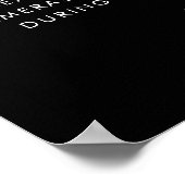 Hedendaags zwart Open zitplaats Unplugged ceremoni Poster (Hoek)