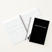 Hedendaags zwart-wit Notitieboek (Binnen)