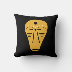 Hedendaagse abstracte Aboriginal tattoo gezichtsku Kussen