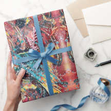 Hedendaagse Abstracte Kunst Inpakpapier