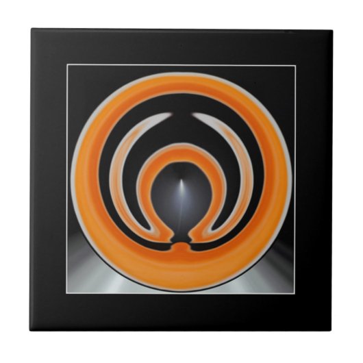 hedendaagse Abstracte kunst Tegeltje (Voorkant)