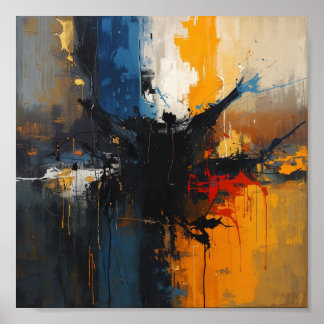 Hedendaagse Abstracte Schilderkunst Poster