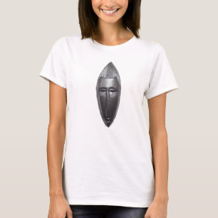 Hedendaagse abstracte zwarte Afrikaanse gezichtsku T-shirt