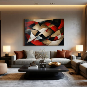 Hedendaagse abstractieformulieren in dialoog poster