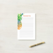 hedendaagse ananas 4 x 6 post-it® notes (Op bureau)