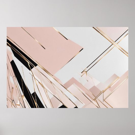 Hedendaagse Art Deco geïnspireerd unframed Poster (Voorkant)