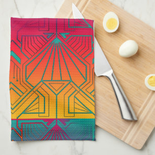 Hedendaagse Art Deco  Theedoek