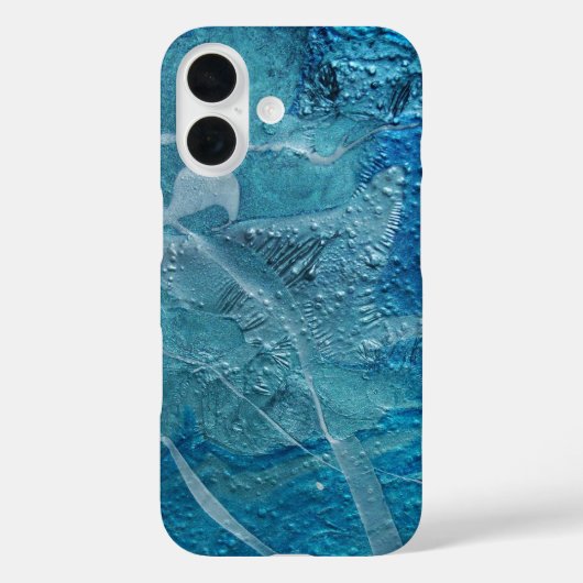 Hedendaagse Blauwgroen textuur Case-Mate iPhone Case (Achterkant)