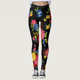 hedendaagse bloemlegginen leggings