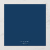 Hedendaagse bruiloft menu Kaart (Achterkant)