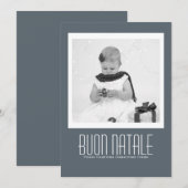 Hedendaagse Buon Natale sjabloon (Voorkant / Achterkant)