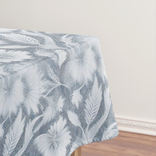 Hedendaagse charme: grijs en wit Abstract Tafelkleed (Voorbeeld)