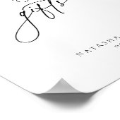 Hedendaagse chique minimalistische Kaarten geschen Poster (Hoek)