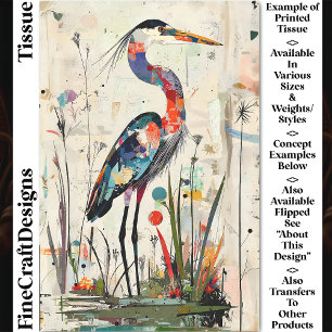 Hedendaagse Collage Papier Reiger BU9R Decoupage