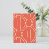 Hedendaagse Curven Abstract Design Briefkaart (Staand voorkant)