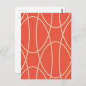 Hedendaagse Curven Abstract Design Briefkaart (Voorkant / Achterkant)