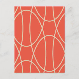 Hedendaagse Curven Abstract Design Briefkaart