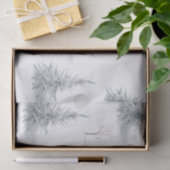 Hedendaagse dennenbomen bos kerstwinter tissuepapier (Geschenk)