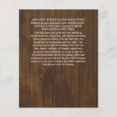 Hedendaagse foto Save Dates Verloving Flyer (Achterkant)