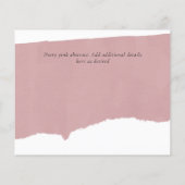 Hedendaagse foto Save Dates Verloving Flyer (Achterkant)