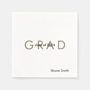 Hedendaagse gepersonaliseerde Afstuderen papier se Servet