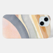 Hedendaagse golven | Neutrale moderne Waterverf Case-Mate iPhone Case (Achterkant (horizontaal))
