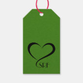 Hedendaagse hartgeschenk Labels Cadeaulabel (Voorkant)