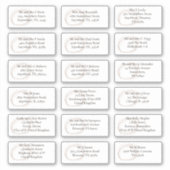 Hedendaagse individuele gastnaamadressen sticker (Voorkant)