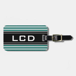 Hedendaagse initiële monogram bagage labels