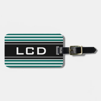 Hedendaagse initiële monogram bagage labels