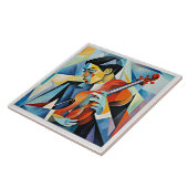 Hedendaagse jazzmuzikant tegeltje (Zijkant)