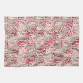 Hedendaagse kerst decor theedoek (Horizontaal)