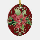 Hedendaagse kerst Poinsettia Ornament (Rechts)