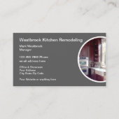 hedendaagse keuken- en badverwijdering visitekaartje (Voorkant)