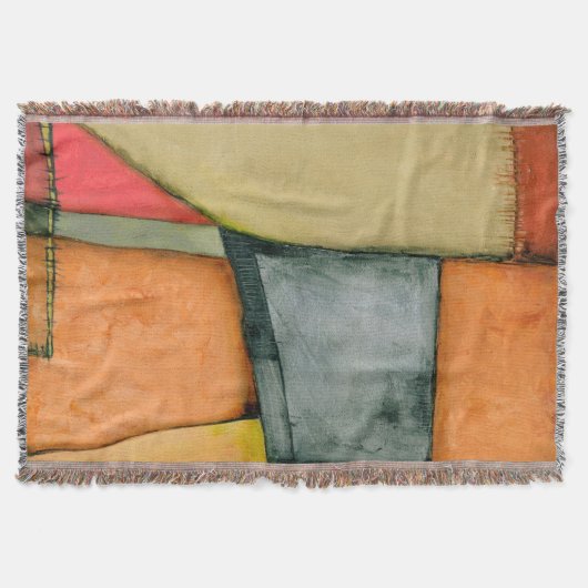 hedendaagse kleurrijke geometrische vormen deken (Voorkant)