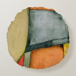 hedendaagse kleurrijke geometrische vormen rond kussen