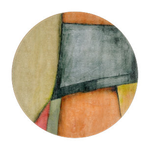 hedendaagse kleurrijke geometrische vormen snijplank
