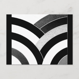 hedendaagse kromme chevrons briefkaart
