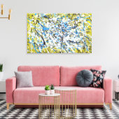 hedendaagse kunst canvas afdruk (Insitu (Woonkamer))