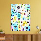 hedendaagse kunst canvas afdruk (Insitu (Woonkamer))