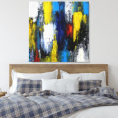 hedendaagse kunst canvas afdruk (Insitu (Slaapkamer))