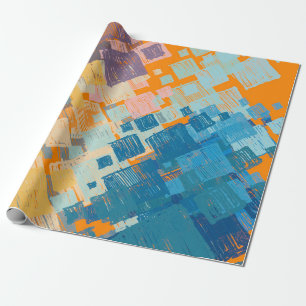 hedendaagse kunst. Kleurrijke textuur. Moderne ill Cadeaupapier