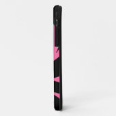 Hedendaagse Kunst Roze / Zwart Case-Mate iPhone Case (Achterkant/links)