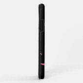 Hedendaagse Kunst Roze / Zwart Case-Mate iPhone Case (Achterkant/rechts)