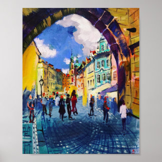 Hedendaagse kunst, schilderkunst, Praag Poster