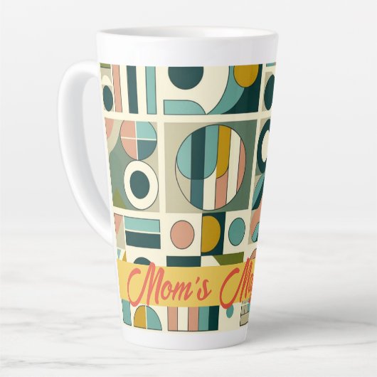 Hedendaagse Mid-eeuw Stijl Mama's Magic Elixir Latte Mok (Linkerhoek)