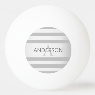 Hedendaagse namaak zilveren ombre strepen en grijs pingpongballen